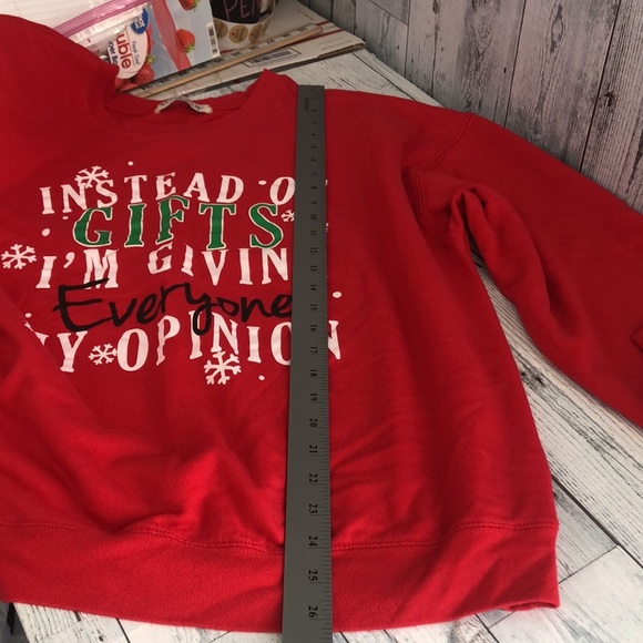 Wound Up Instead Of Gifts I’m Givin Everyone My Opinion Sweatshirt Sz: 3X - Picture 6 of 9